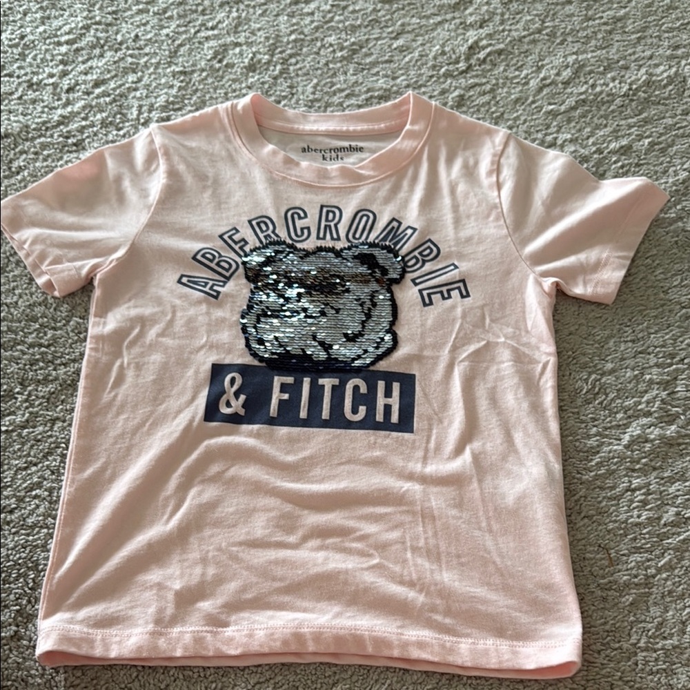 Abercrombie & Fitch Pink Graphic Tee Short Sleeve